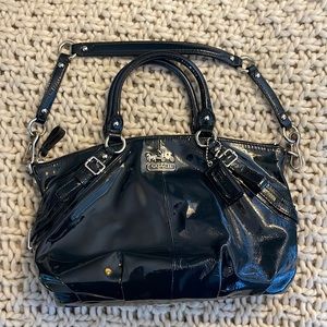 Coach Patent Leather Madison Sophia  Blue